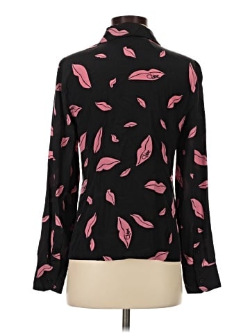 Diane von Furstenberg Long Sleeve Silk Top (view 2)