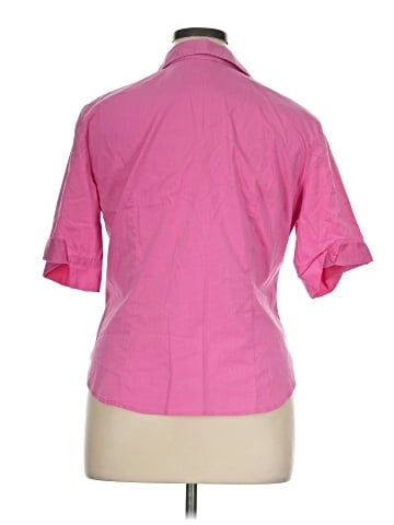 New York & Company Short Sleeve Blouse (view 2)