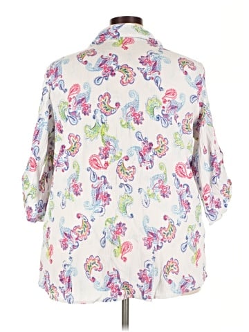 Woman Within 3/4 Sleeve Blouse (view 2)