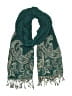 Unbranded 100% Wool Paisley Teal Scarf One size - photo 1