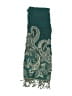 Unbranded 100% Wool Paisley Teal Scarf One size - photo 2