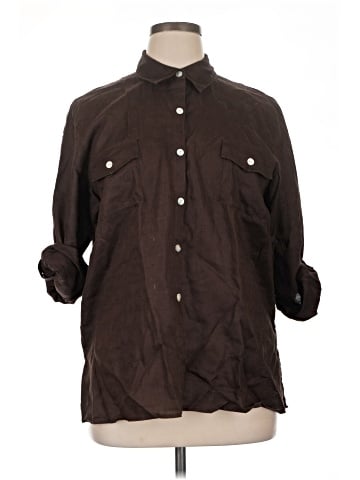 Studio Works 3/4 Sleeve Button-Down Shirt (view 1)