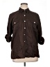 Studio Works 100% Linen Brown 3/4 Sleeve Button-Down Shirt Size XL - photo 1