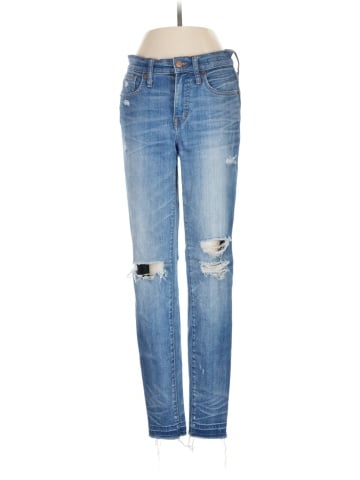 Madewell 9" High-Rise Skinny Jeans in Winifred Wash: Drop-Hem Edition (view 1)