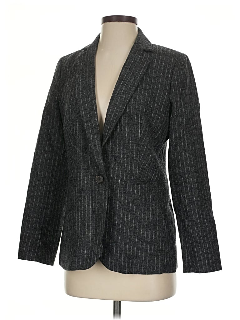 Pre-owned Jcrew Wool Blazer Jacket In Gray