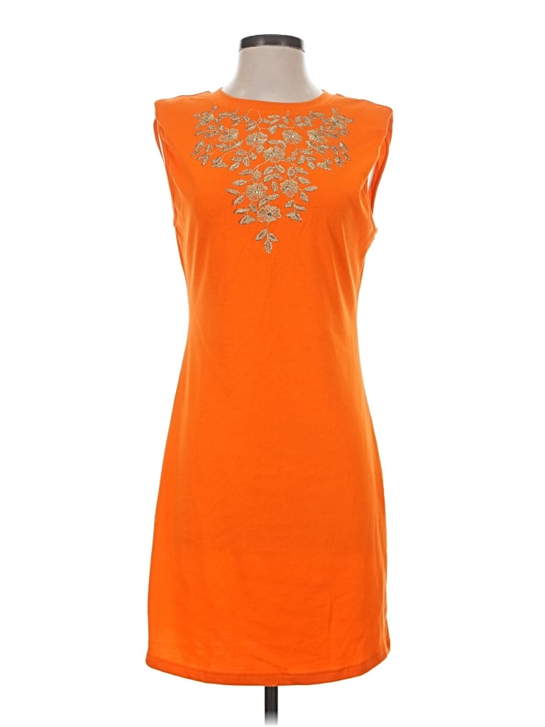 Pre-owned On Twelfth Casual Dress In Orange