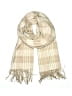 Assorted Brands 100% Polyester Plaid Ivory Scarf One size - photo 1