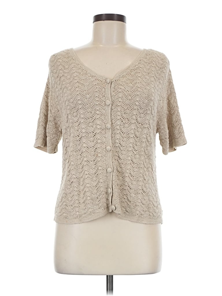 Pre-owned Laura Scott Short Sleeve T-shirt In Tan