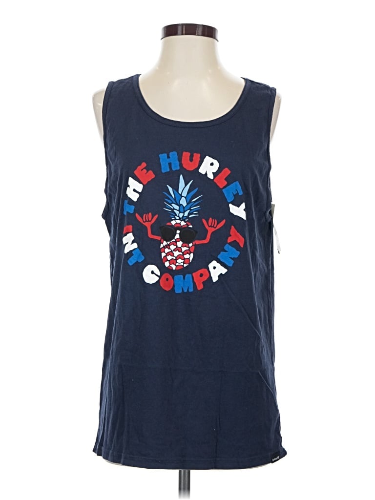Pre-owned Hurley Sleeveless T-shirt In Blue