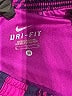 Nike 100% Polyester Chevron-herringbone Purple Athletic Shorts Size M - photo 3