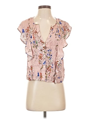 Marissa Webb Short Sleeve Silk Top (view 1)