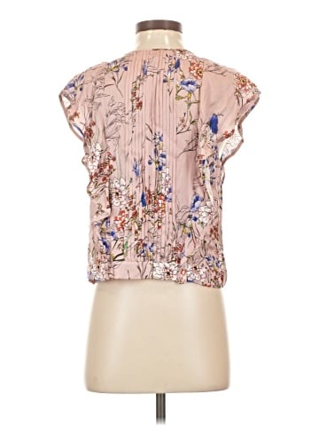 Marissa Webb Short Sleeve Silk Top (view 2)