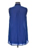 J.Crew 100% Silk Blue Sleeveless Silk Top Size 8 - photo 2