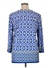Ruby Rd. Blue 3/4 Sleeve Blouse Size XL - photo 2