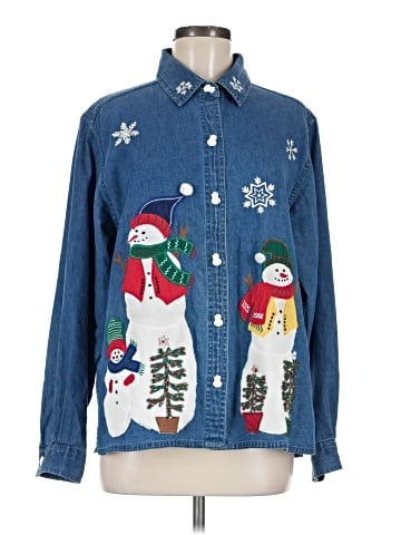 DressBarn Long Sleeve Button-Down Shirt (view 1)