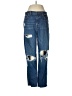 Forever 21 100% Cotton Graphic Blue Jeans Size 28 waist - photo 1