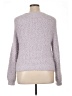 INC International Concepts 100% Polyester Tweed Silver Pullover Sweater Size XL - photo 2