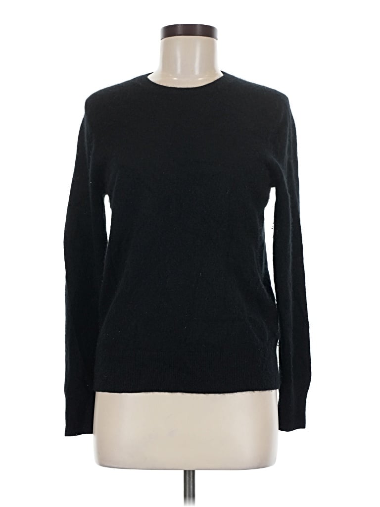 Pre-owned Quince Cashmere Pullover Sweater In Black
