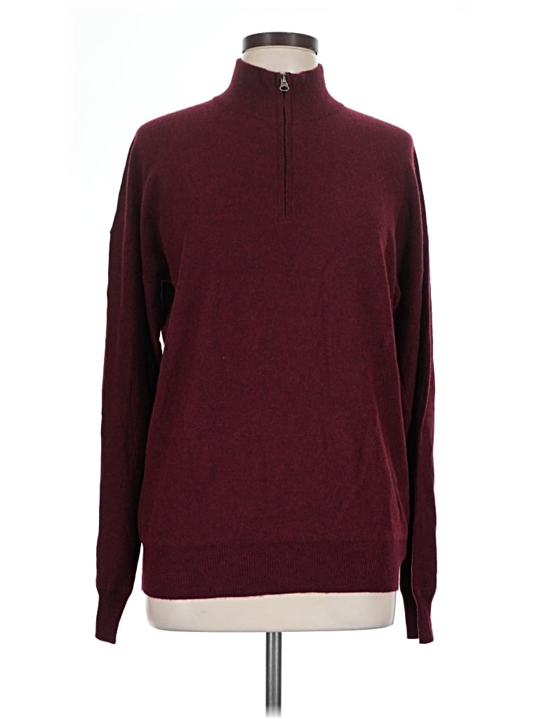 Pre-owned Hartford Wool Pullover Sweater In Burgundy