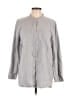 Eileen Fisher Gray Long Sleeve Button-Down Shirt Size L - photo 1
