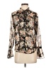 Forever 21 Floral Brown Long Sleeve Blouse Size S - photo 1