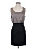 Forever 21 Color Block Gray Cocktail Dress Size M - photo 1