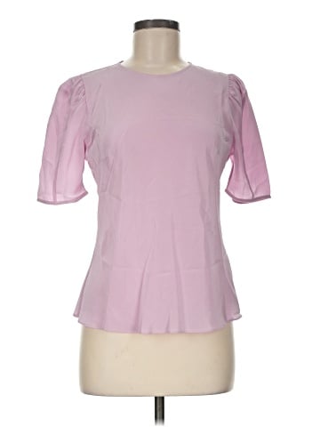Ulla Johnson Short Sleeve Silk Top (view 1)