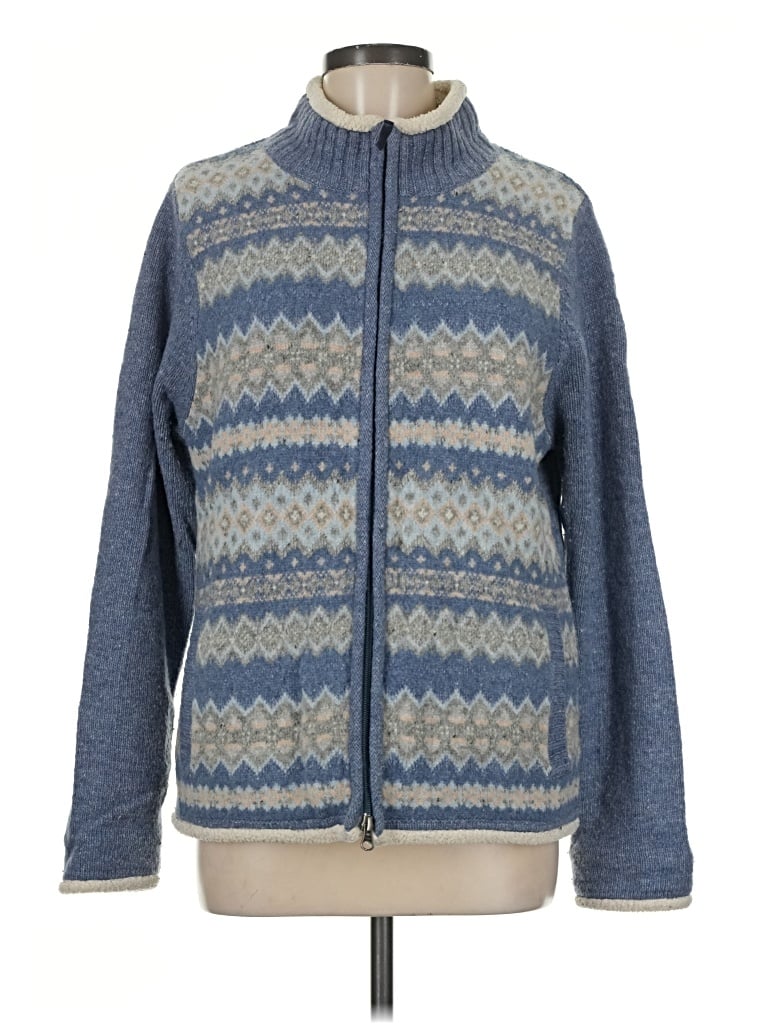 Pre-owned L.l.bean Cardigan Sweater In Blue