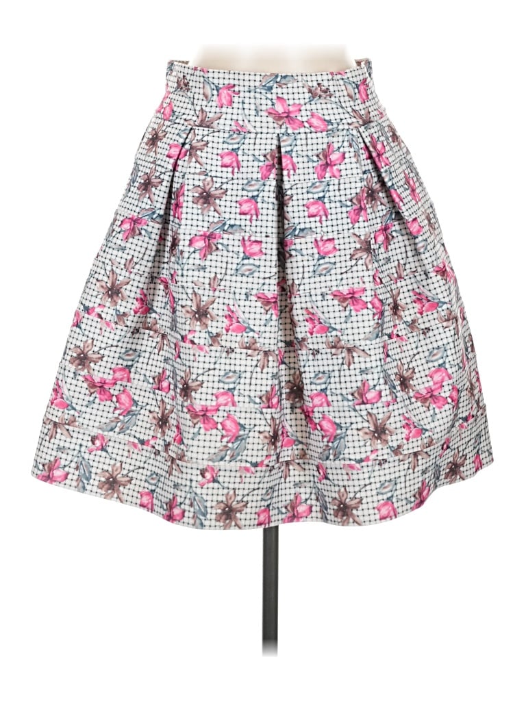 Pre-owned Gracia Casual Skirt In Silver