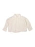 Zara Stripes Ivory Long Sleeve Button-Down Shirt Size 4 - photo 1