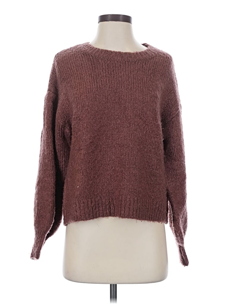 Pre-owned Z Supply Pullover Sweater In Burgundy
