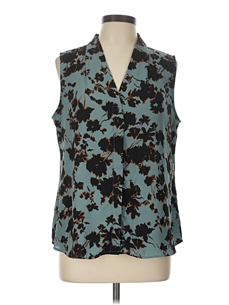 Pre-owned Nordstrom Rack Sleeveless Blouse In Teal