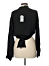 Glam 100% Polyester Black Long Sleeve Blouse Size L - photo 2