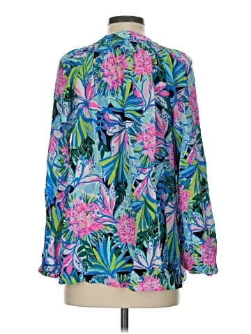 Lilly Pulitzer Long Sleeve Silk Top (view 2)