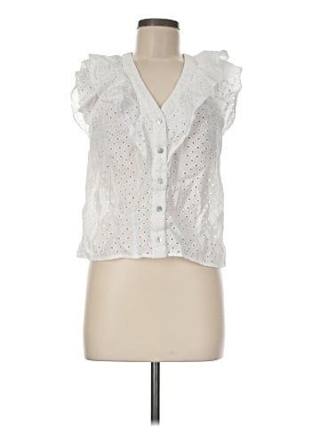NANETTE Nanette Lepore Sleeveless Button-Down Shirt (view 1)