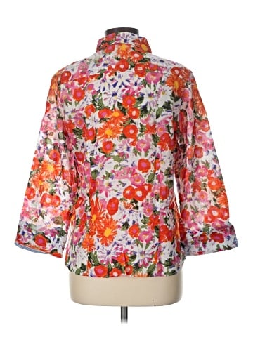 Peck & Peck 3/4 Sleeve Button-Down Shirt (view 2)