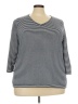 Talbots Outlet Stripes Gray Pullover Sweater Size 3X - photo 1