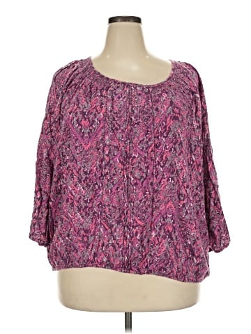 IZOD 3/4 Sleeve Blouse (view 1)