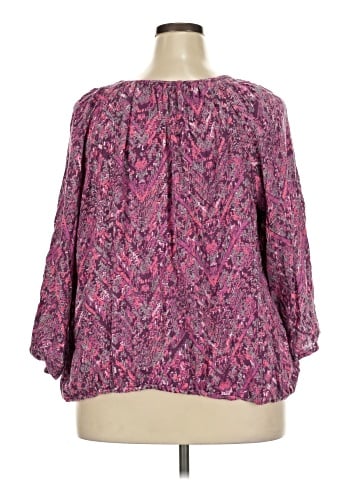 IZOD 3/4 Sleeve Blouse (view 2)