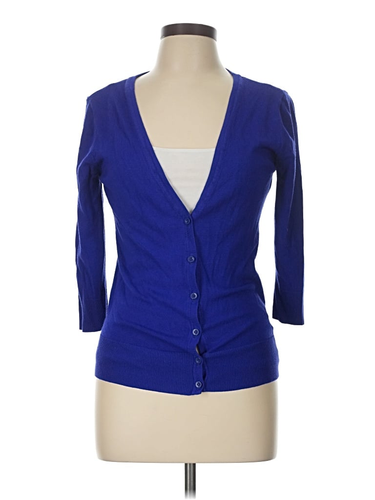 Pre-owned 14th & Union Cardigan Sweater In Blue