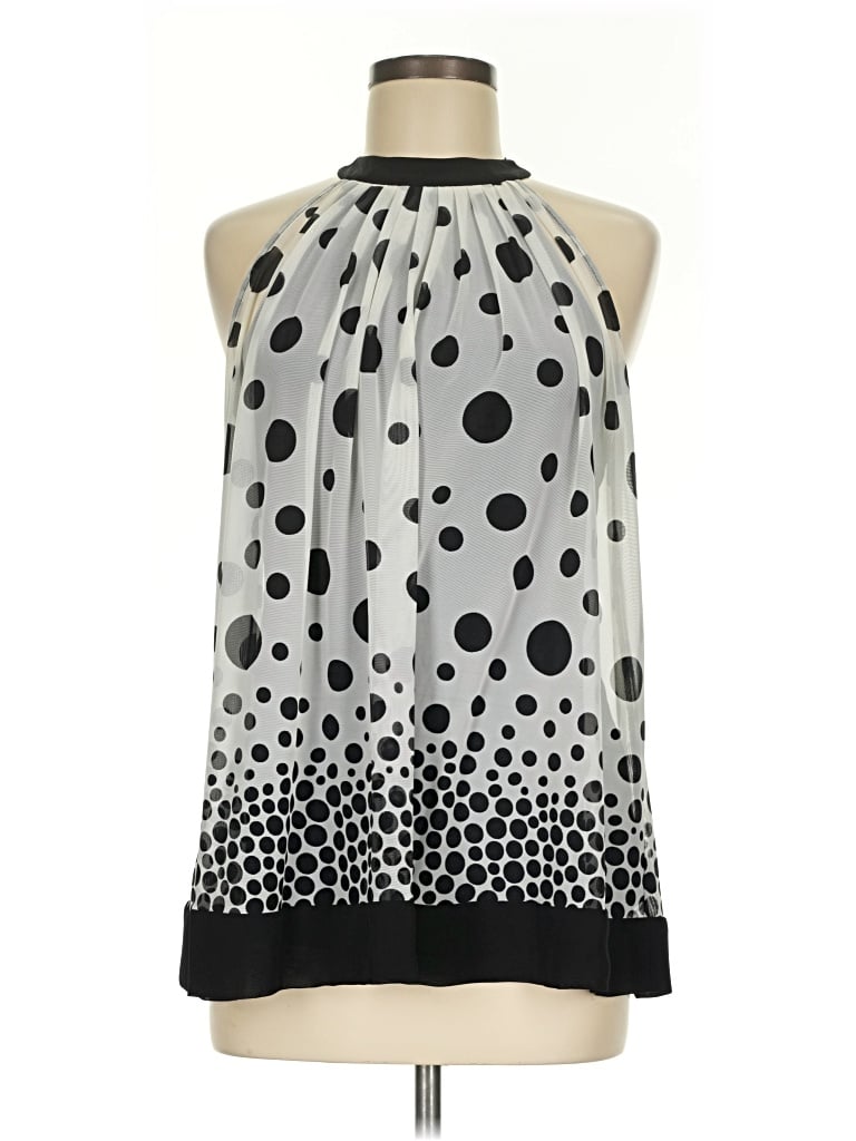 Pre-owned Eci Sleeveless Blouse In Silver