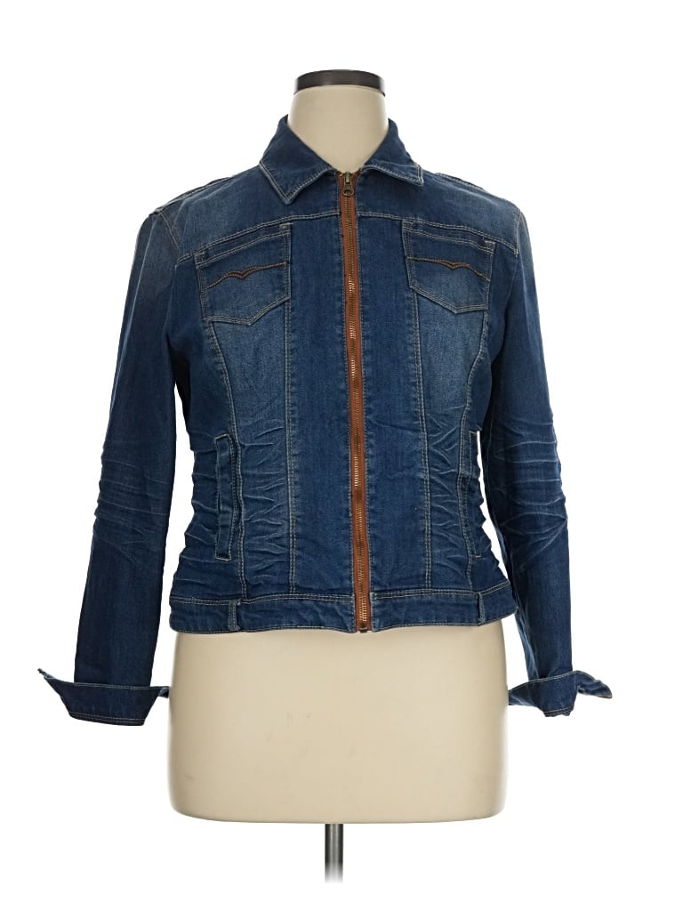 Pre-owned Baccini Denim Jacket In Blue