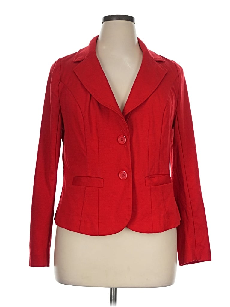 Pre-owned Lane Bryant Blazer Jacket In Red