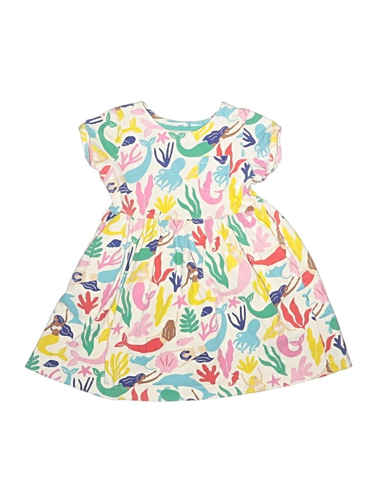 Pre-owned Mini Boden Kids' Dress In Ivory