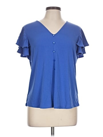 Adrianna Papell Short Sleeve Blouse (view 1)