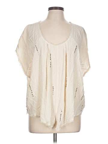 Madison Marcus Short Sleeve Silk Top (view 1)