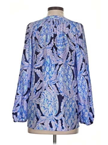 Lilly Pulitzer Long Sleeve Silk Top (view 2)