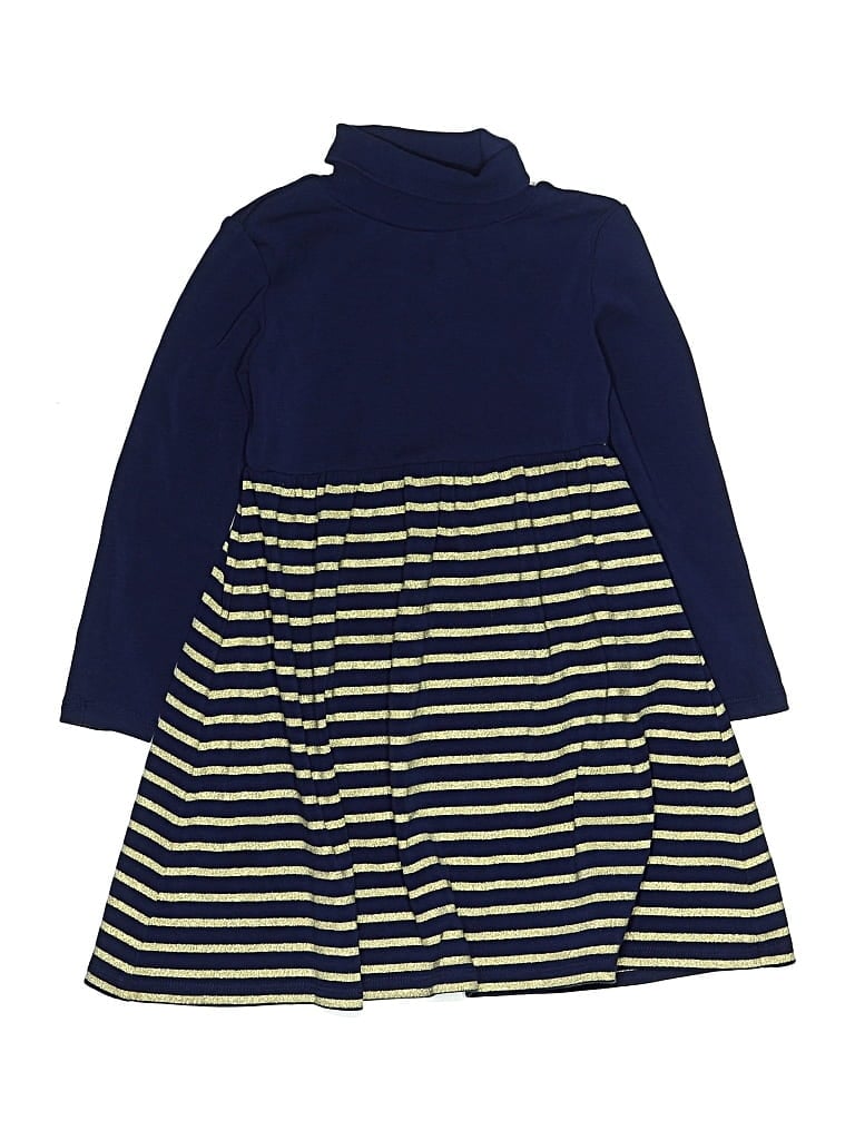 Pre-owned Mini Boden Kids' Dress In Blue