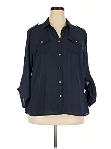 Misia 3/4 Sleeve Button-Down Shirt (view 1)