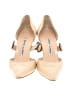 Manolo Blahnik Ivory Tan Heels Size EU 37 - photo 2